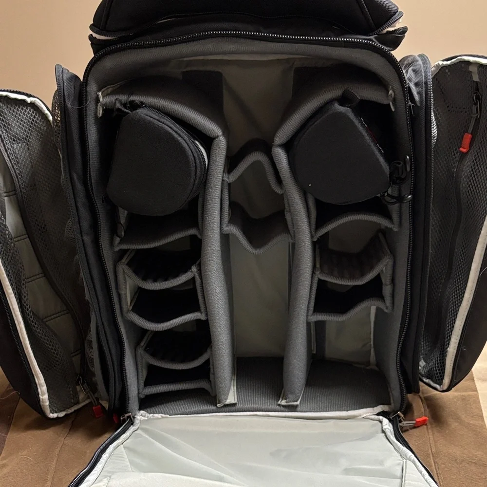 Clik Elite Black Camera Backpack with Red Accents